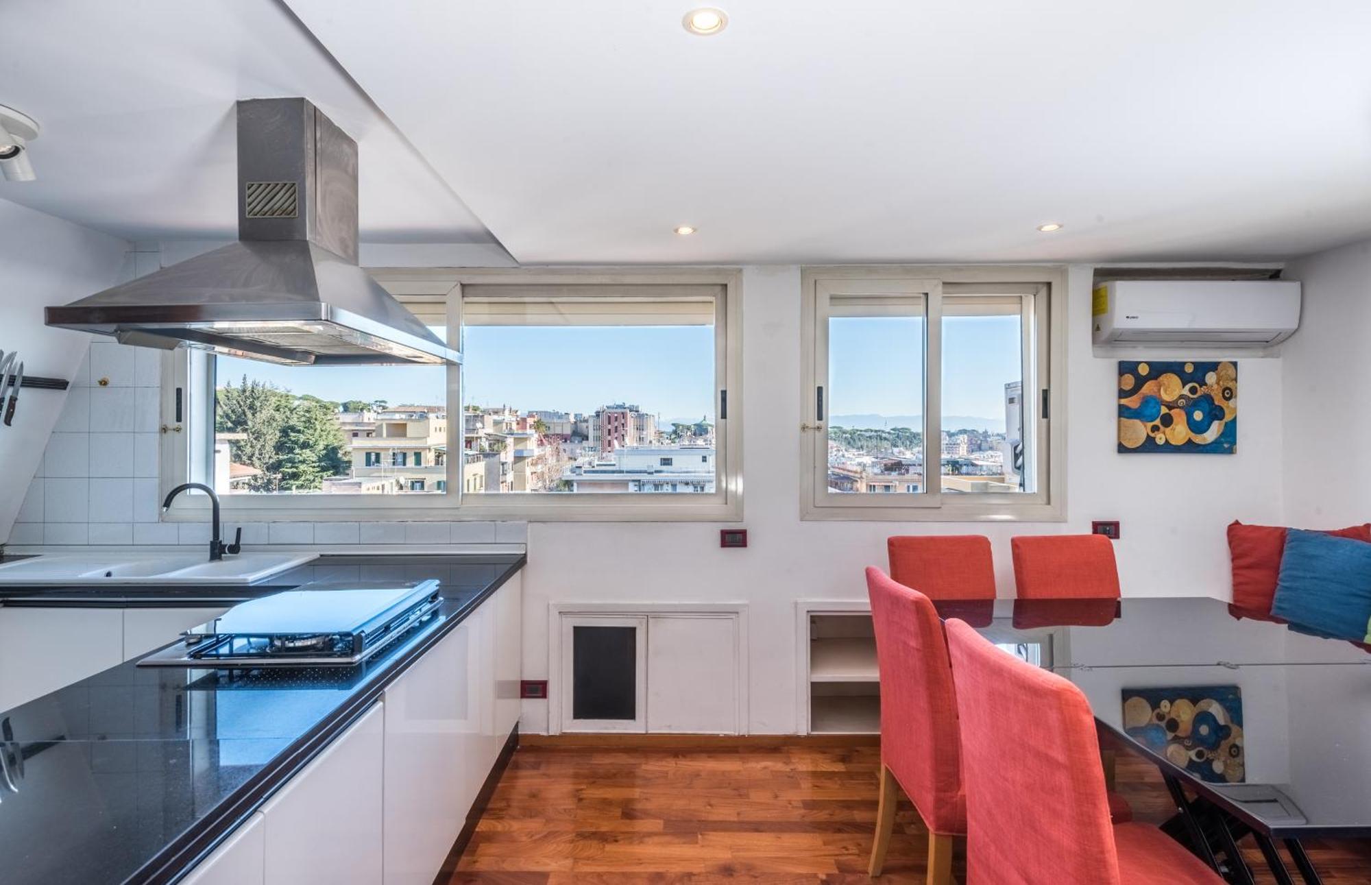 Vaticano-metro A, Penthouse With Ac, Wi-fi E Netflix Apartment *